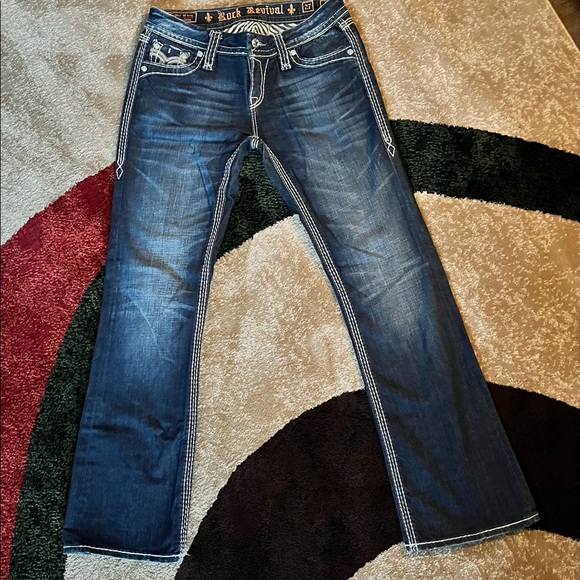 Barely worn Rock Revival jeans, Darcy, Easy Boot, size 27 (waist). - Picture 9 of 10